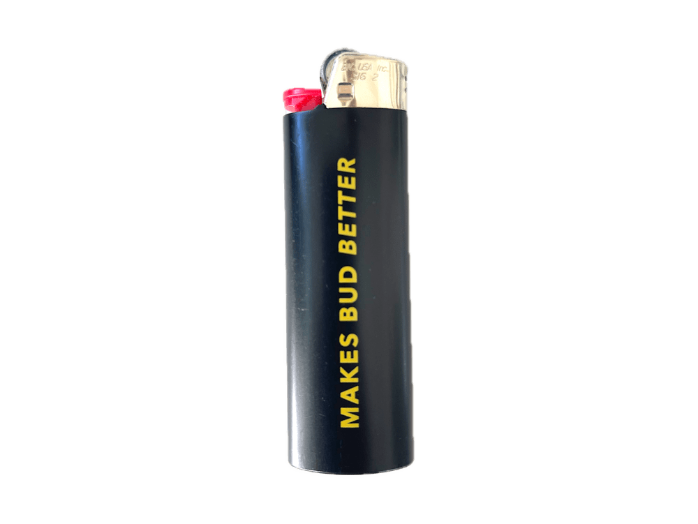 Bud Love branded classic BiC lighter. Always good to have around!