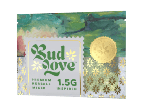Bud Love Makes Bud Better! 1.5g resealable pouch. Blackberry Bhang flavor – pairs well with hybrid strains. Try some Premium Herbal+ Mixer today and become a Bud Lover!