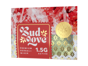 Bud Love Makes Bud Better! 1.5g resealable pouch. Tropical Shipwreck flavor – pairs well with sativa strains. Try some Premium Herbal+ Mixer today and become a Bud Lover!