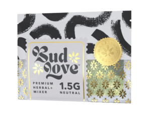 Bud Love Makes Bud Better! 1.5g resealable pouch. Unflavored– pairs well with all strains. Try some Premium Herbal+ Mixer today and become a Bud Lover!
